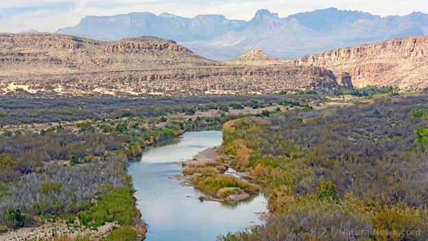 Drone Footage Shows Makeshift Camps Built Along Rio Grande By Migrants